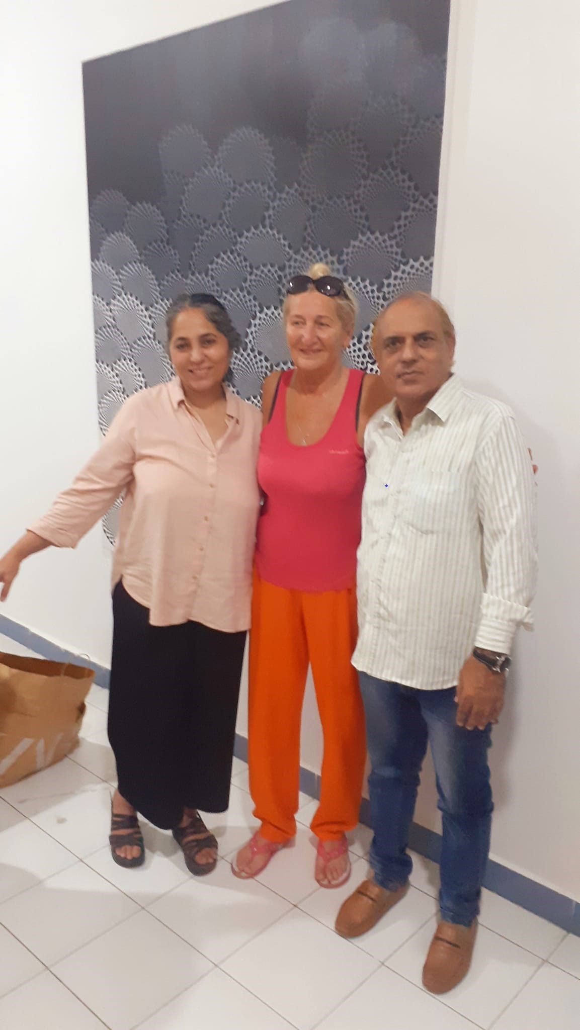 New Delhi - With Hungarian painter and Aruna Mathew