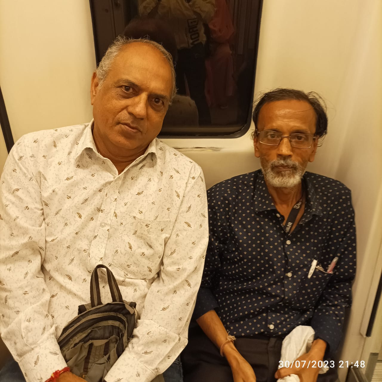 New Delhi - With Journalist Dilip Guha