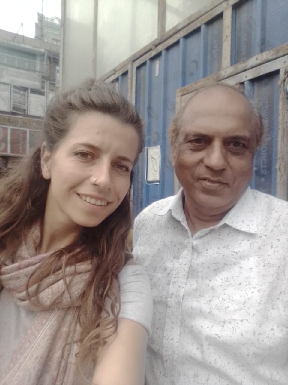 Tiruvannamalai - With Hungarian tourist Ms.Szilivia